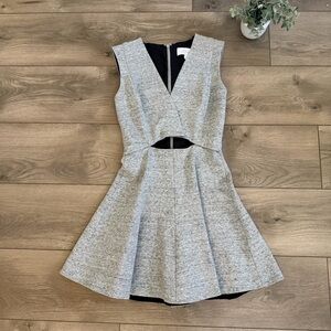 10 Crosby Derek Lam Gray Cutout Mini Dress Size 0